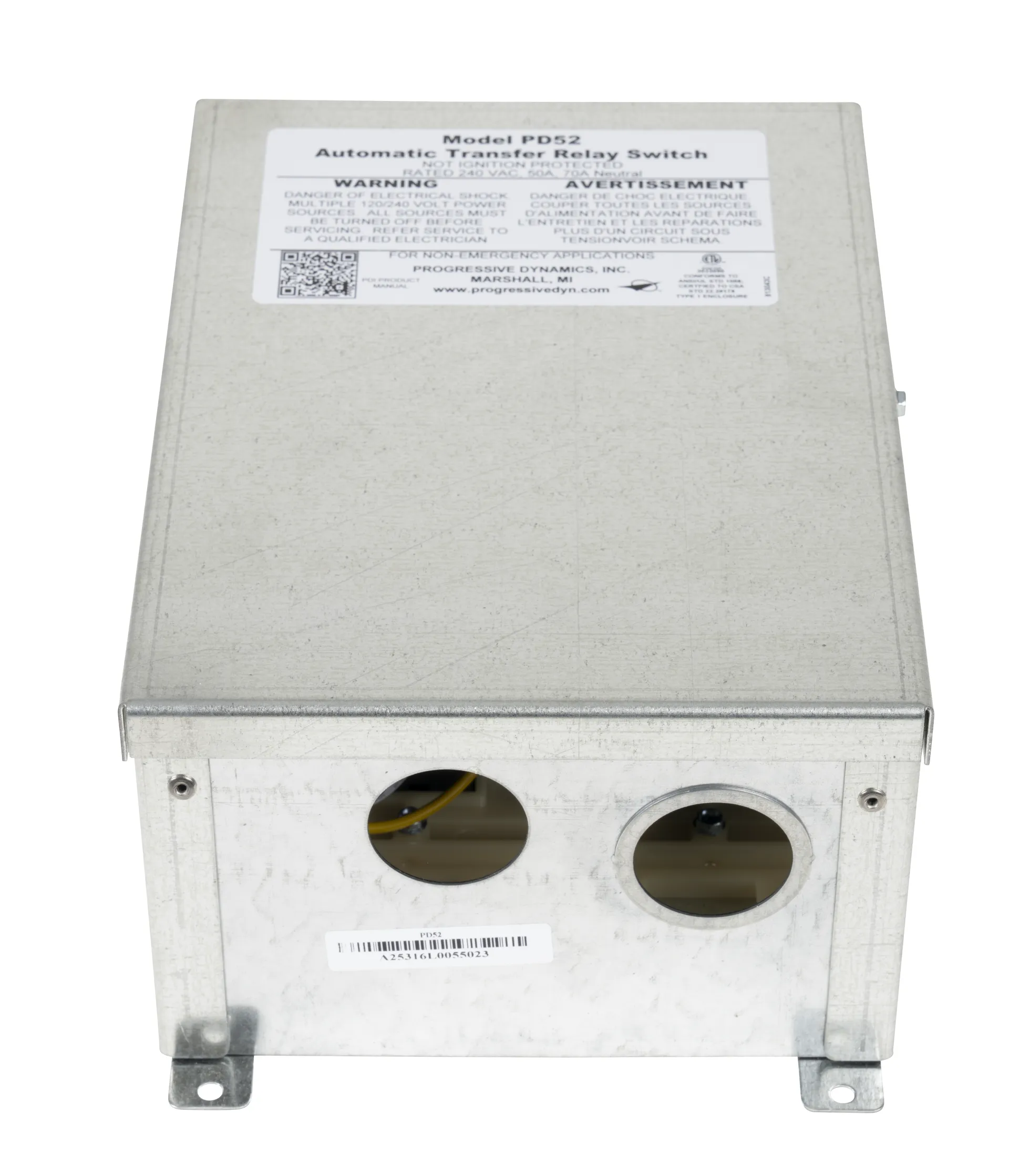 240 VAC 50-Amp Automatic Transfer Switch