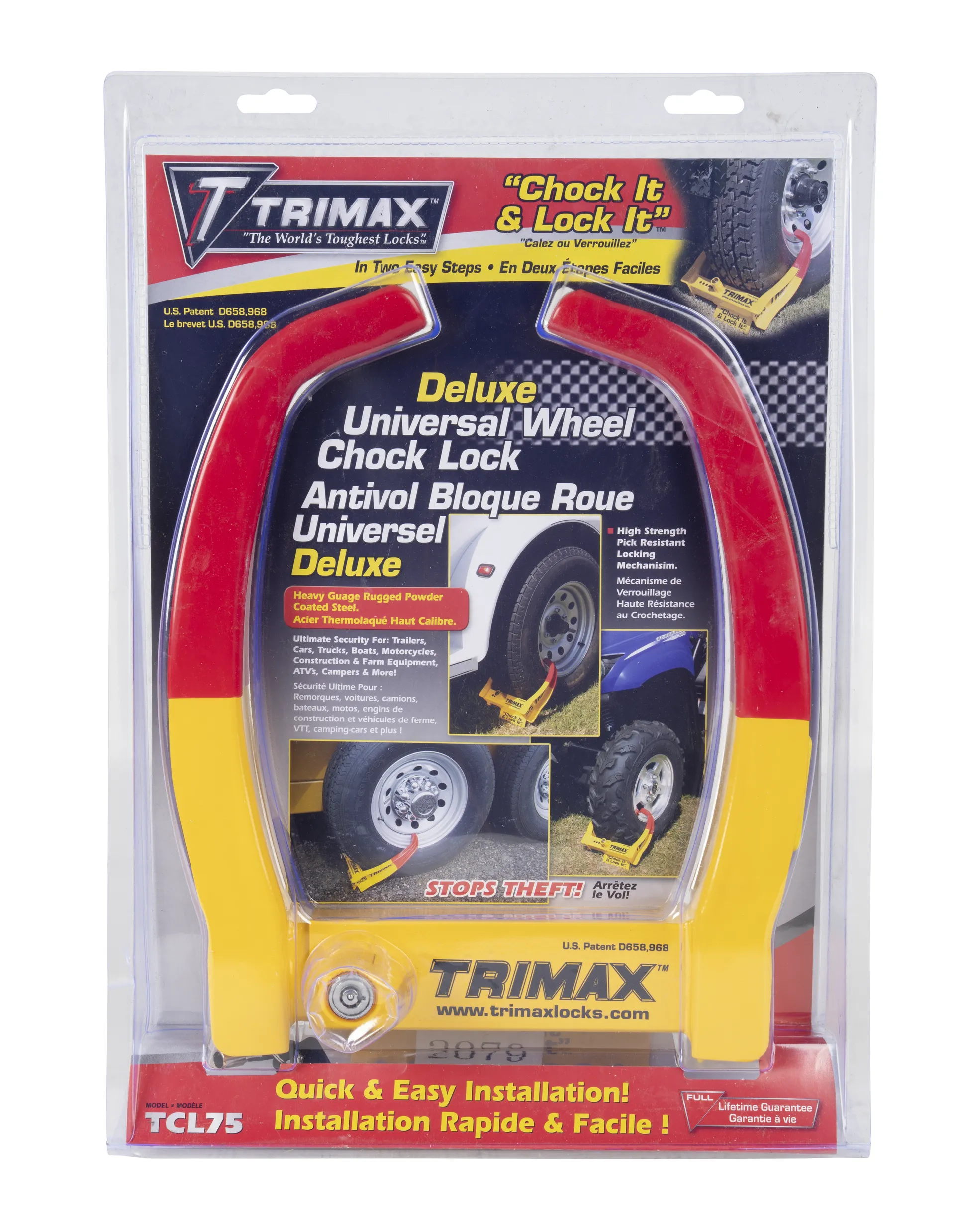 DELUXE UNIVERSAL WHEEL CHOCK LOCK