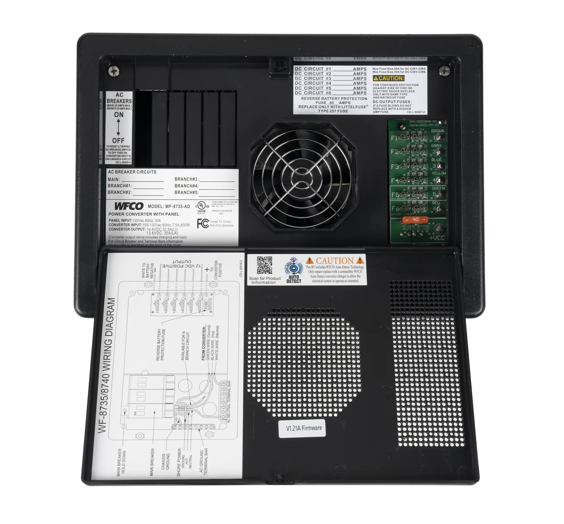 35A Power Center w/Auto Detect