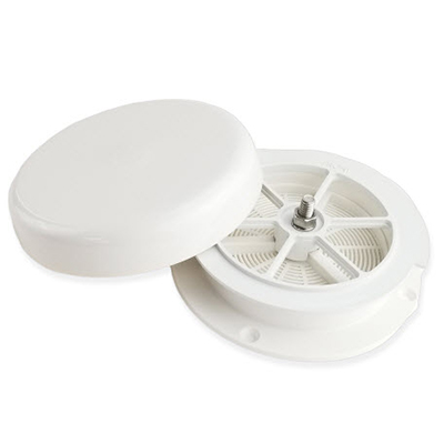 Vent - Roof - Attic Mushroom Vent Cap - White - 17480AW