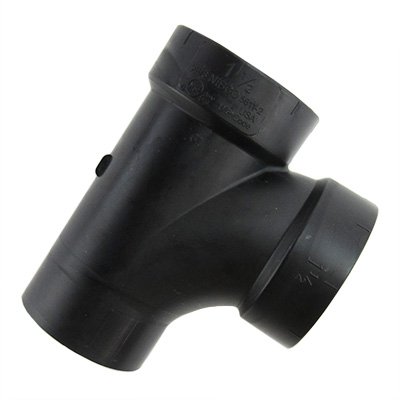 Fitting - ABS - Tee x Str Elbow - 1 1/2"