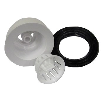 Sink - Basket - Strainer - 2 1/2" - White