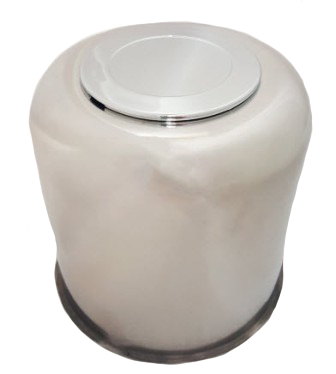 Tire - Center Cap - 4.90 CB - Stainless - TT - w/ABS Chrome Insert - American Chrome