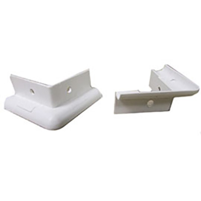 Trim - Corner Radius Caps - 90 Degree - White