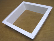 GARNISH, INTERIOR 4 1/2  WHITE W/SCREWS