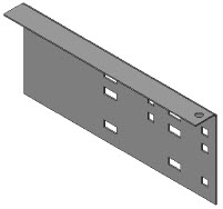 Step - Outrigger - Rectangular - RHF - 13-3/8" x 5 1/2" x 1 1/2" - Angled
