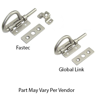 Latch - Bunk - w/Flat Strike - Brushed Satin Nickel