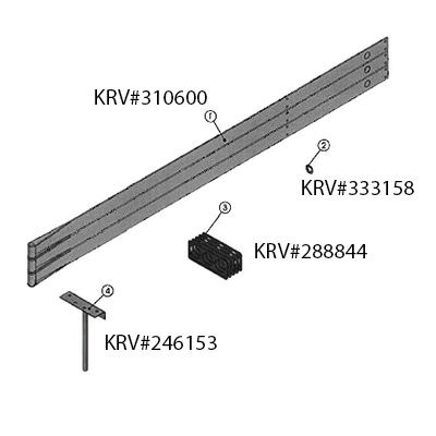 Slide-Out Flex Guard Triple Kit with Hardware