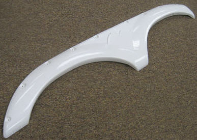 Fender-Skirt - (3400) Slide Out - White - ABS - Montana