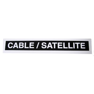Label - Cable/Satellite