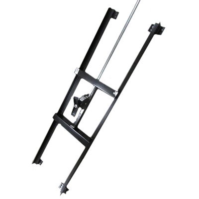 Carrier - Tire - w/Winch & Extension - Mounted In H-Frame