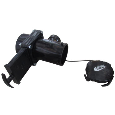 Valve - Term - Abs - 3" H - w/3" x 3" x 1 1/2" Swivel T - w/Cap