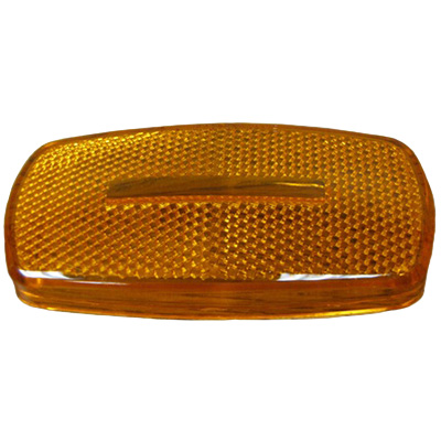 Lens - Clearance - Rectangular - Amber - For KRV #112093