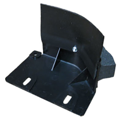 Block - Corner - Slideout - Large RH - Black - Plastic