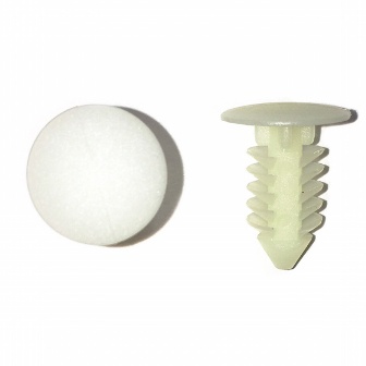 Shower - Rivet - 3/4" - Christmas Tree - Plastic - Parchment