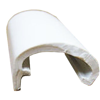 Trim - Screw Cover - Flexible - w/Leg - White  - For Entrance Doors - (150'/ Roll)