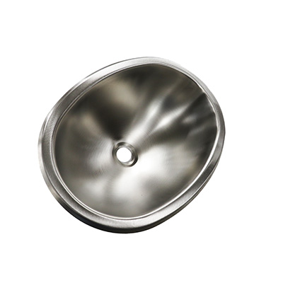 Sink - Lavatory - 12" x 17" - Oval - Stainless Steel