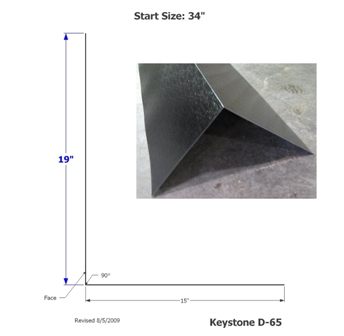 Skirt - Metal - 030 - 34" x 144" - R/T - Black Stucco