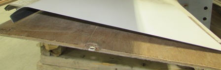 Skirt - Metal - 030 - 20" x 168" - 2" Rad - D-3 - Polar White TP