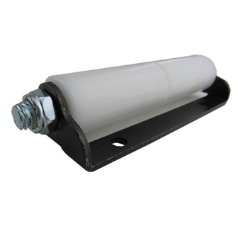 ROLLER,SO,FLT BRKT,W/2 WHT ROLLERS,4 1/2