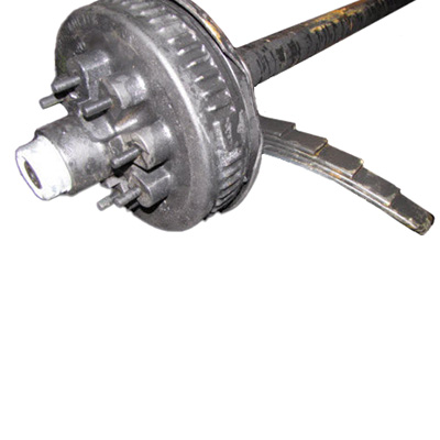 Axle - 7000# - Straight - D70 - 8 Lug - 12" Ele. - Bronze Bushing - EZ