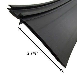 Seal - Co-Extruded - Wiper - Single - 2.875" - w3M Tape - Black - 140'/Bx