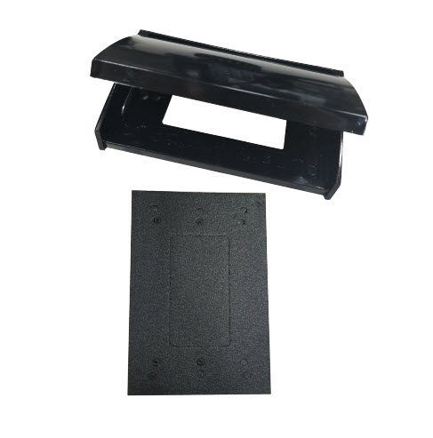 Plate - Cover - GFI - Self Close - Weatherprrof - Black - P&S 3726