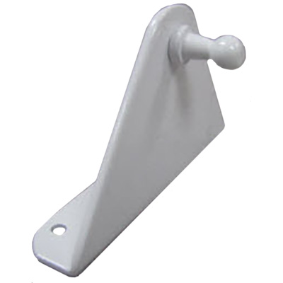 Bracket - Door - Gas Strut - 11 Ga. - Straight - White