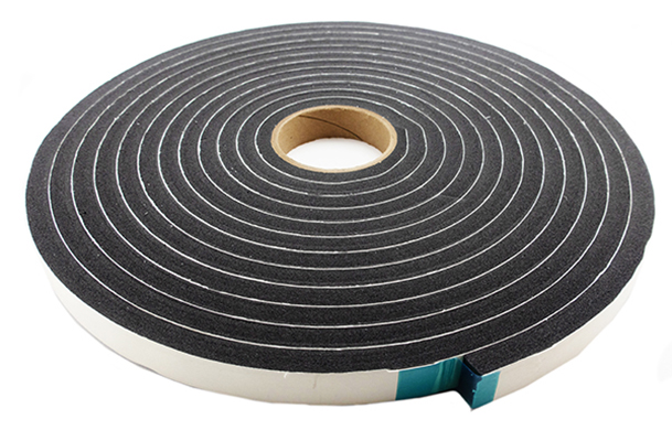Foam - Tape - 3/8" x 1/2" x 50' - Black - EPDM - Neoprene - 40 rls/cs