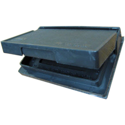 Plate - Cover - Ext. Rec. - Cooper - Black