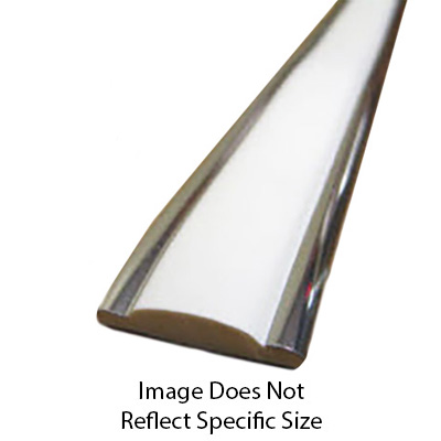 Trim - Body Molding - White - w/Chrome - (Sold By The Foot)