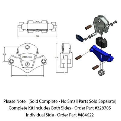 Axle - Mor/Ryde - CRE/3000 - Tandem Axle Suspension - 35" Wheel Base - 1 Ea Per Unit