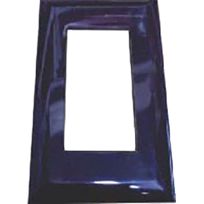 Plate - Switch - 1 Gang - Snap On - SCD - Black