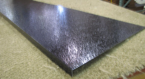 Skirt - Metal - 030 - 16" x 144" - D-77 - Black Stucco Embossed