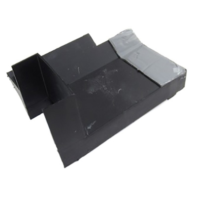 Block - Corner - Slideout - LH - Notched - w/Eterna Bond - Black - 30pc/bx