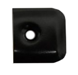 Trim - End Cap - Metal - Black