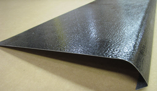 Skirt - Metal - 030 - 16" x 168" - 2"Rad - D-7 - Black TP SE