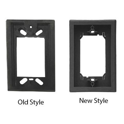 Plate - GFCI Extension Ring - Black