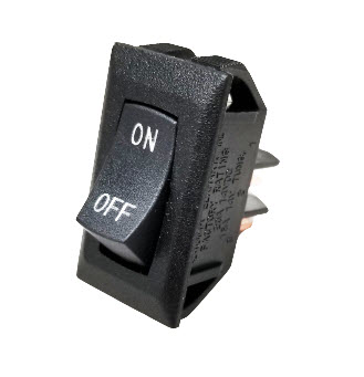 Switch - Body - 12V - w/On/Off Print - Black