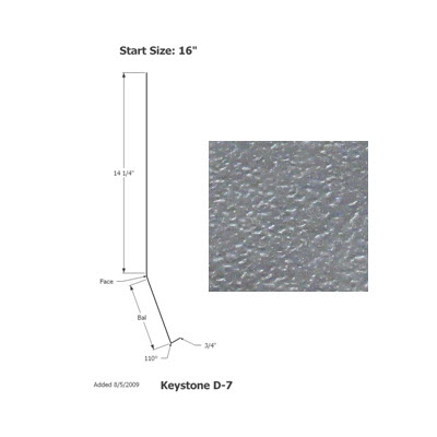 Skirt - Metal - 030 - 16" x 160" - 2" Rad - D-7 - Met. Brushed Nickel - TP - SE