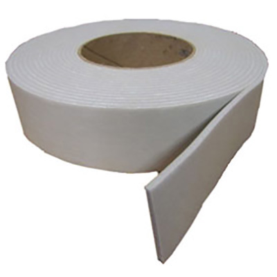 Foam - Tape - 1/8" x 1 1/2" x 100' - Gray - Closed Cell - PVC Foam - 16 rls/cs