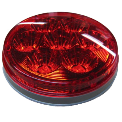 Light - Tail - 4" - Stop/Turn/Tail - Round - 7-LED - w/Chrome Housing