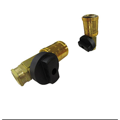 Valve - Shut Off - Brass - w/Black Knob
