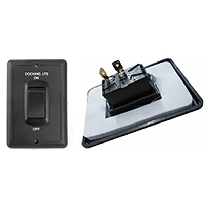 Switch - Docking Light - 12V - w/o Gasket - Black