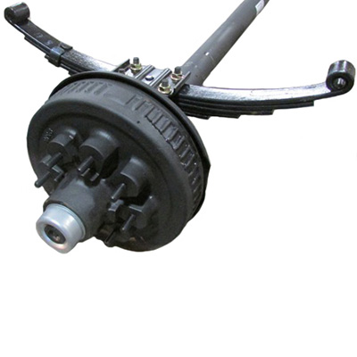 Axle - 7000# - Straight - D70 - 8 Lug - TM - 12" E - Self Adj