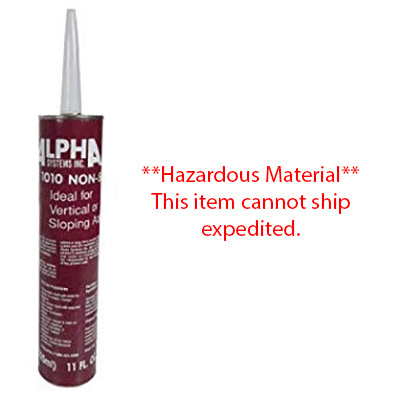 Sealant - Lap Caulk - 1010 Black - Non-Sag - Tube - Alpha - 30/Cs