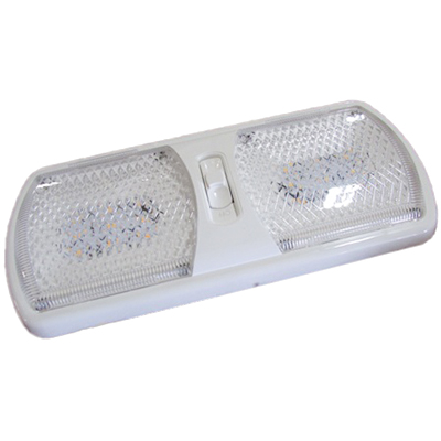 Light - Pancake - Double - 12V - LED - 18 Chip - Clear Lens