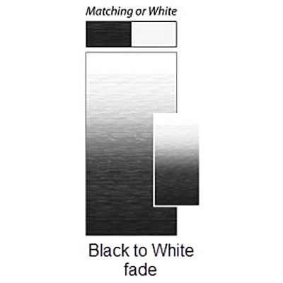 Awning - 15' - Power/Manual Crank Rolls - Black Fade To White - Vinyl