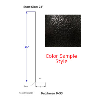 Skirt - Metal - 030 - 24" x 151" - D-53 - Black - SE