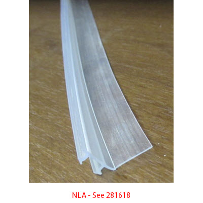 Shower - Top/Bottom Seal/Accent Drip Vinyl - For 17" Wide Door - SEA